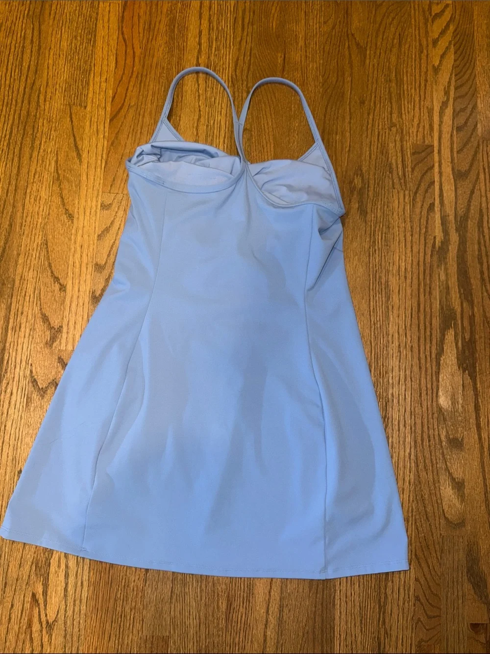 Blue VUORI tennis dress with built in shorts/romper for tennis balls, M - Picture 3 of 5